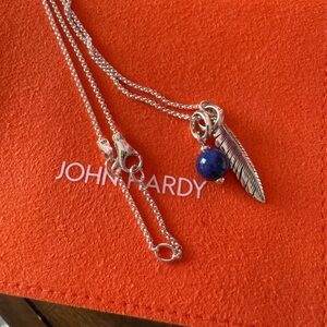 John Hardy Silver Necklace with Blue Accent